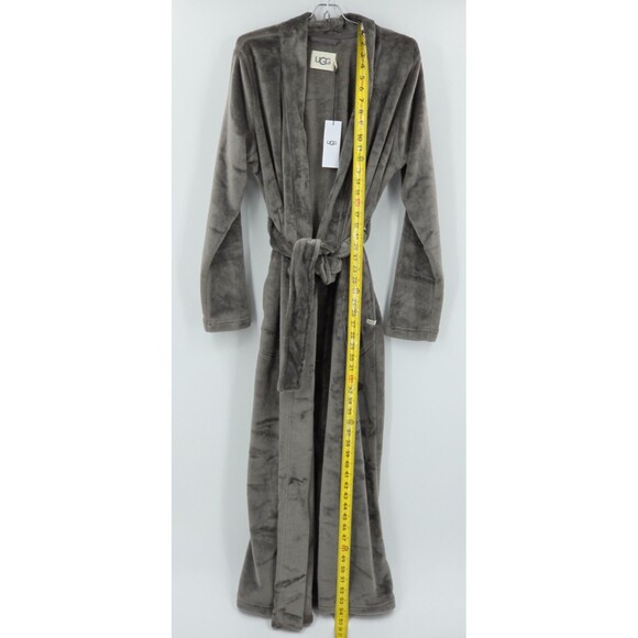 UGG Marlow Long Bathrobe Robe Womens Size Large Gray Belted  Soft Cozycore Bath - Picture 6 of 10